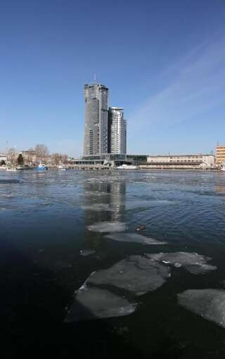 Апартаменты NORDA Apartamenty SEA TOWERS Gdynia Гдыня Апартаменты Делюкс с видом на море-16